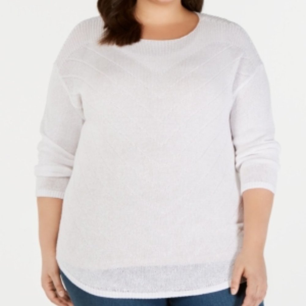 Pointelle Crewneck Sweater, Created for Macy's
